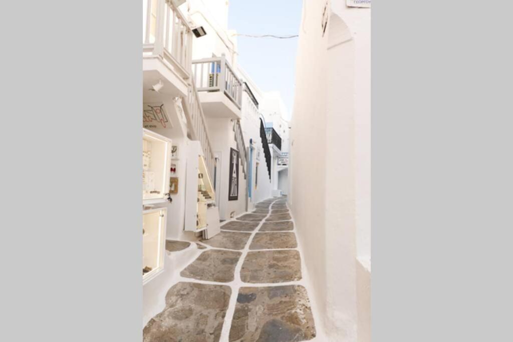 Traditional Myconian In The Heart Of Chora